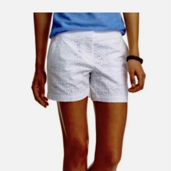 Cynthia Rowley White Cotton Eyelet Shorts size 8 Summer Chic - Picture 3 of 14